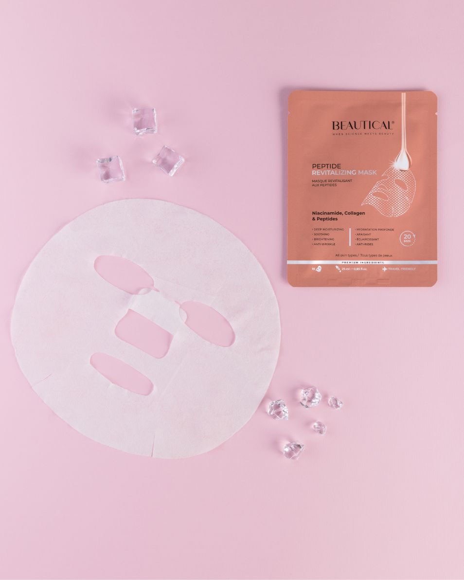 BEAUTICAL PEPTIDE REVITALIZING MASK MASQUE REVITALISANT AUX PEPTIDES 1 ST 4