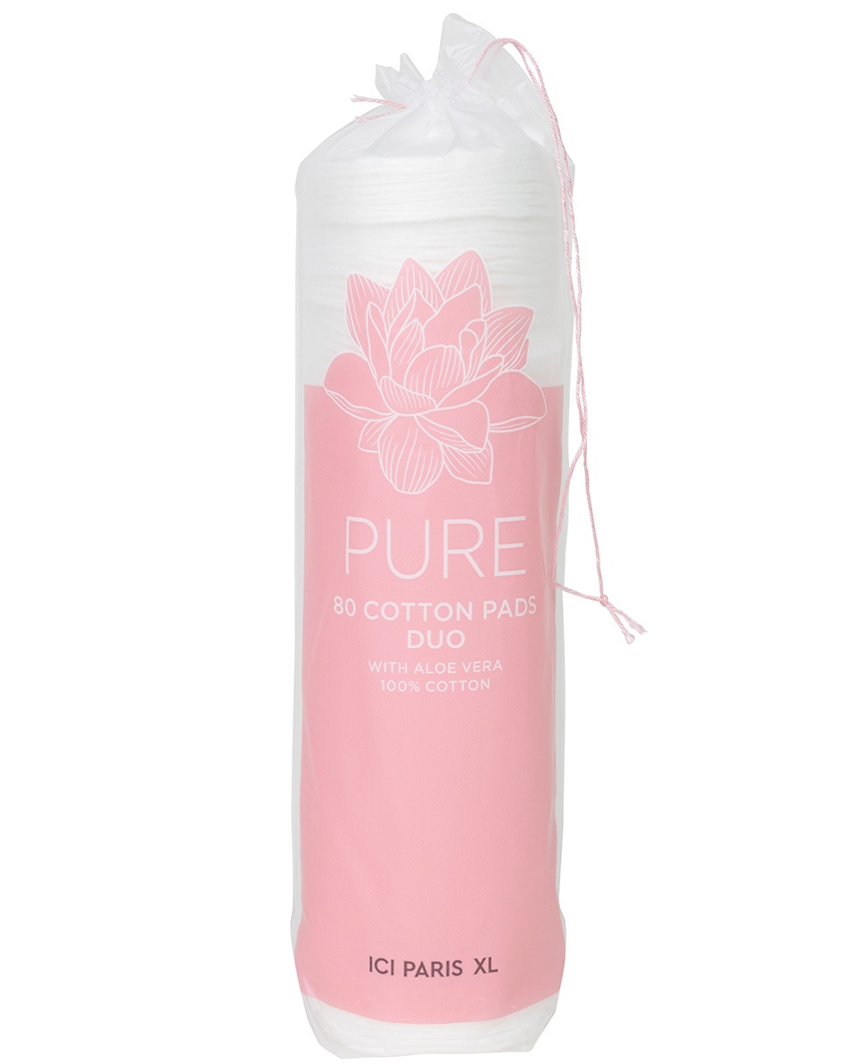 ICI PARIS XL PURE COTONS À DÉMAQUILLER DUO AVEC ALOE VERA 100% COTON/ 1 X 80 80 ST 2
