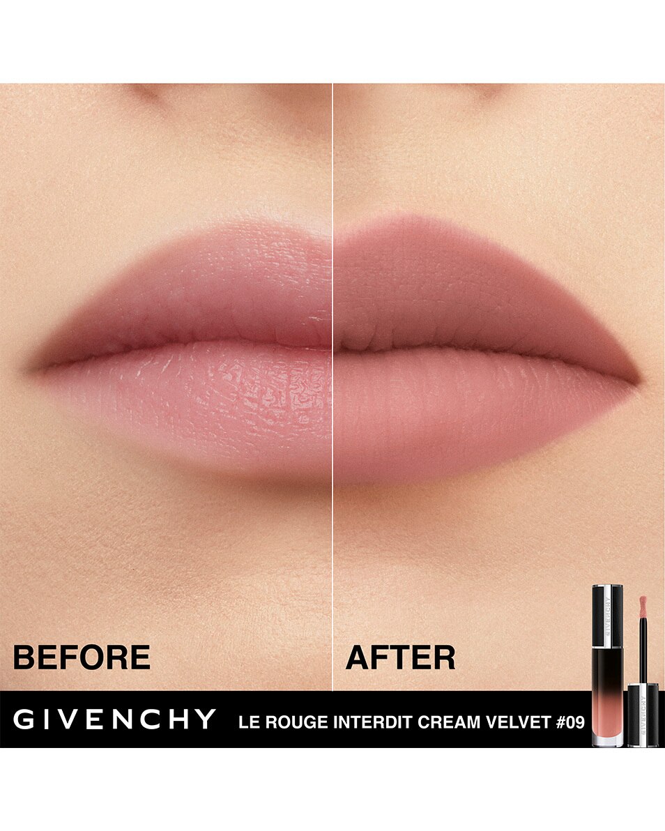GIVENCHY COSMETICS LE ROUGE INTERDIT CREAM VELVET MATITÉ CRÉMEUSE - COULEUR LONGUE DURÉE Beige Sable 4