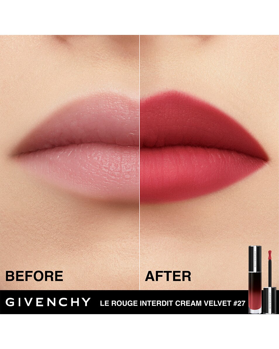 GIVENCHY COSMETICS LE ROUGE INTERDIT CREAM VELVET MATITÉ CRÉMEUSE - COULEUR LONGUE DURÉE Rouge Infusé 4