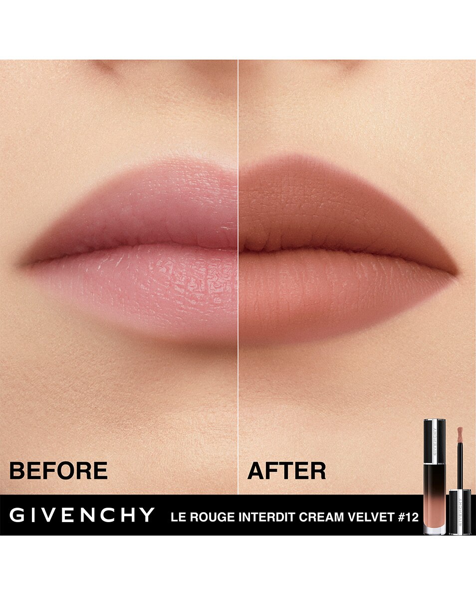 GIVENCHY COSMETICS LE ROUGE INTERDIT CREAM VELVET MATITÉ CRÉMEUSE - COULEUR LONGUE DURÉE Beige Doré 4