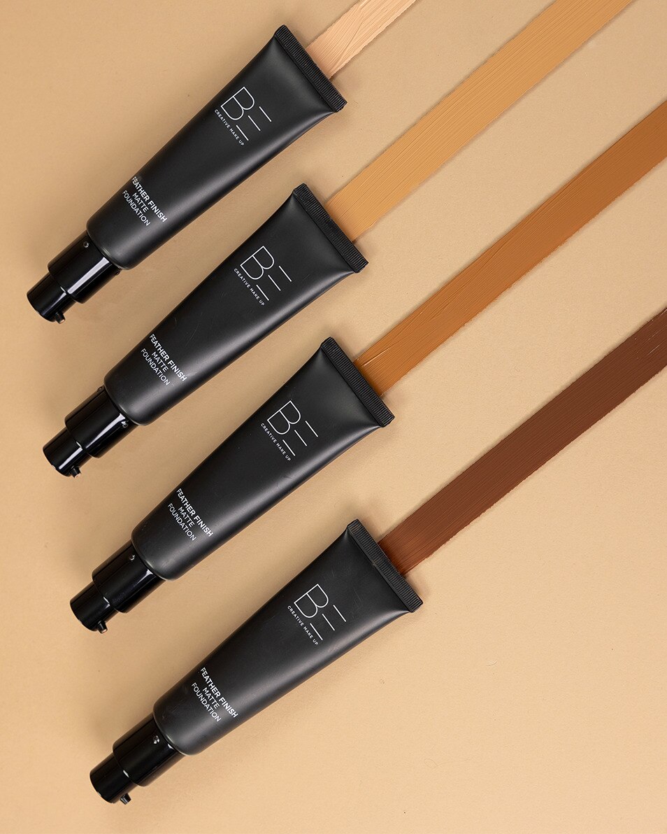 BE Creative Make Up FEATHER FINISH MATTE FOUNDATION FOND DE TEINT MATTE 3 MEDIUM NEUTRAL 4