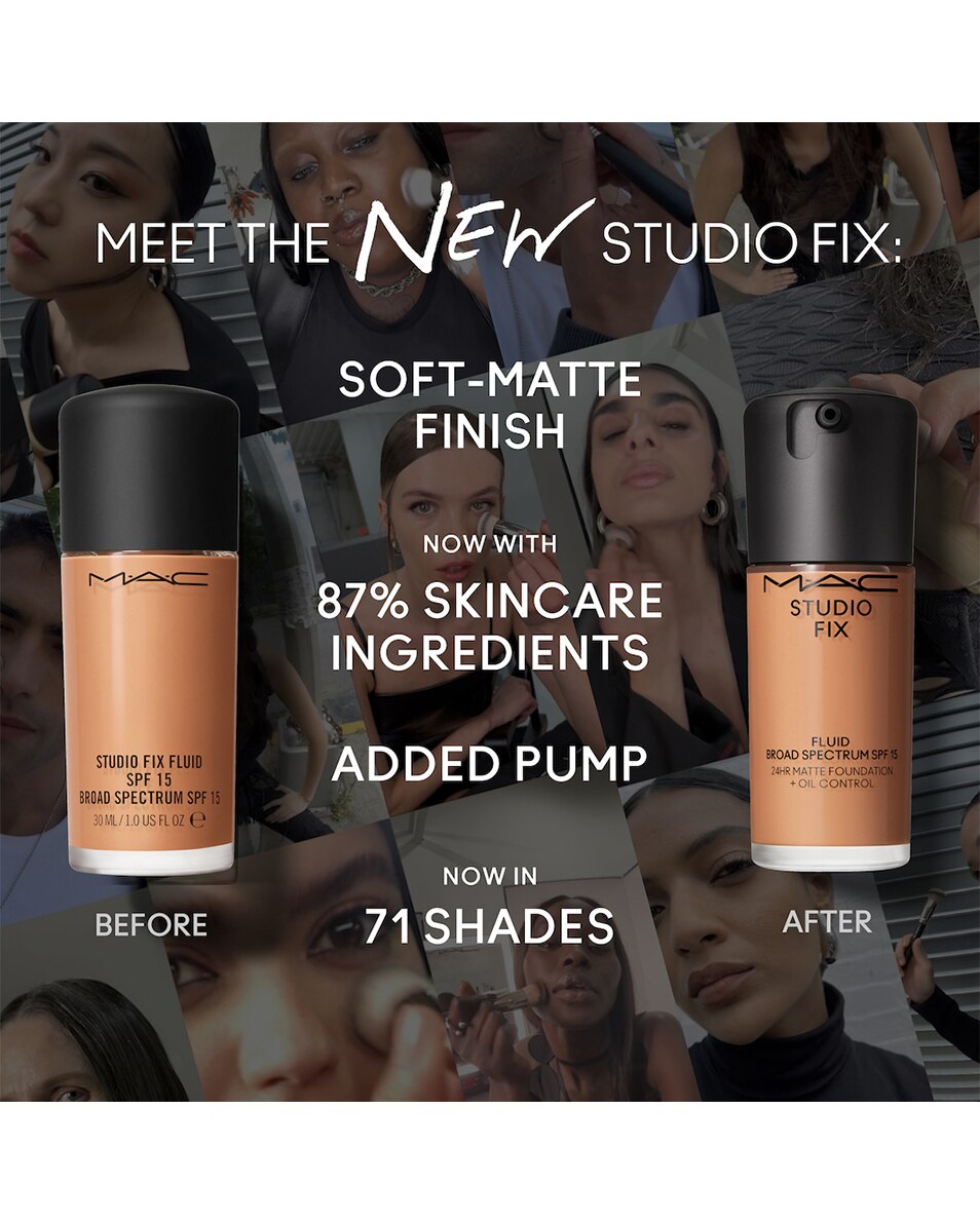 M.A.C Studio Fix Fluid Foundation Fini mat - naturel & longue tenue NC13