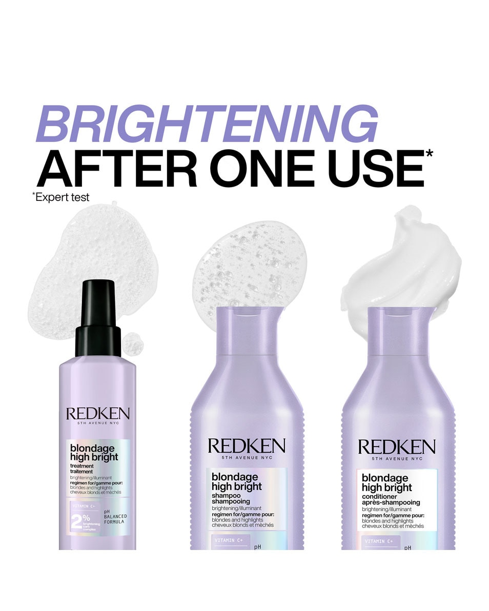 REDKEN Blondage High Bright Shampooing - pour cheveux blonds 300 ML 4