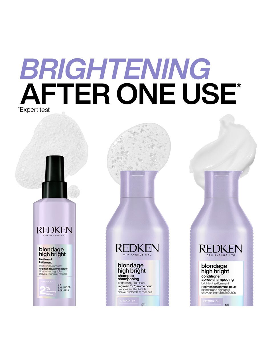 REDKEN Blondage High Bright Après-shampooing illuminateur pour cheveux blonds ternes 300 ML 4
