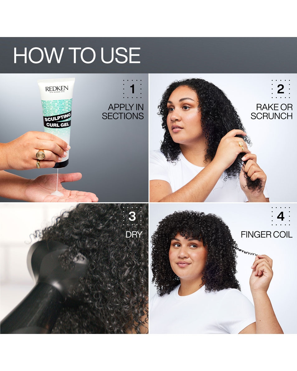 REDKEN Hybrid Curls Stylers Gel sculptant pour boucles - pour cheveux bouclés 250 ML 4