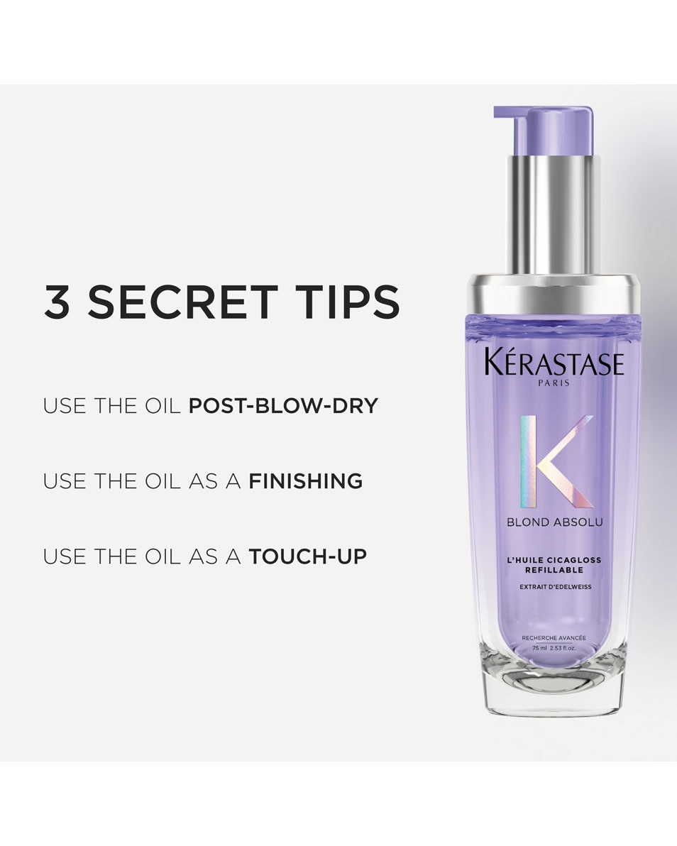KÉRASTASE Blond Absolu L'Huile Cicagloss Huile capillaire réparatrice - pour cheveux blonds 75 ML 4