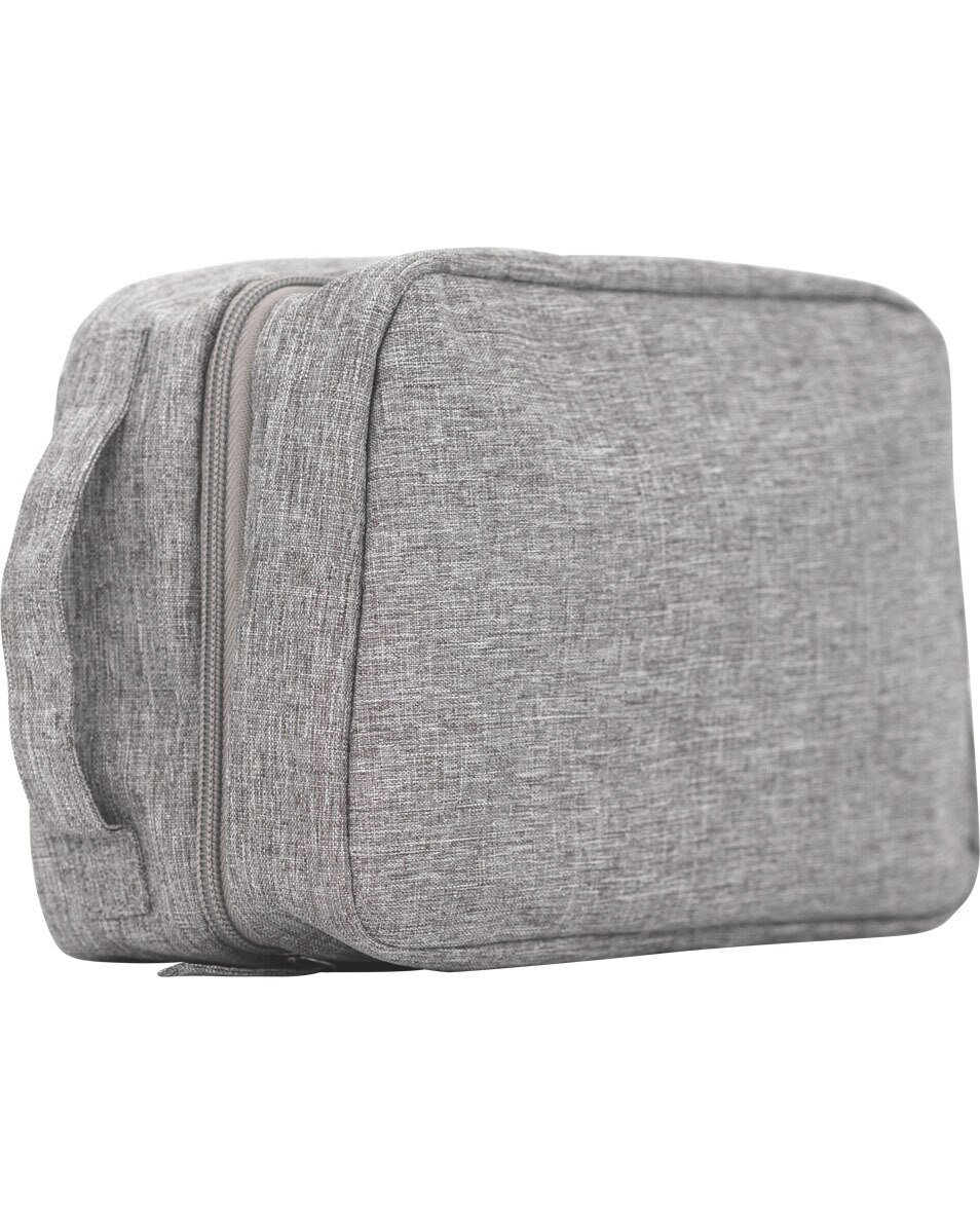 Trousse de toilette de voyage grise