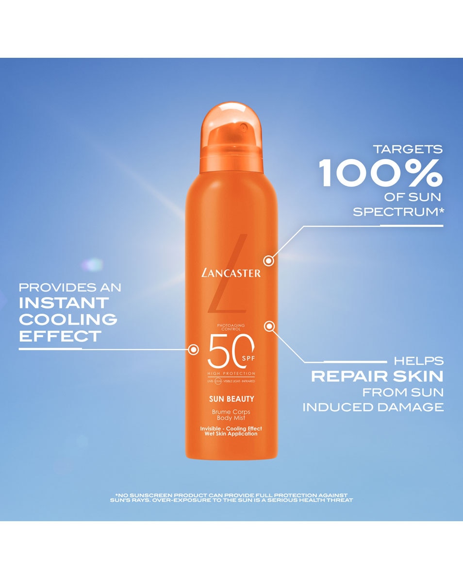 LANCASTER Sun Beauty Brume Corps SPF50 200 ML 4