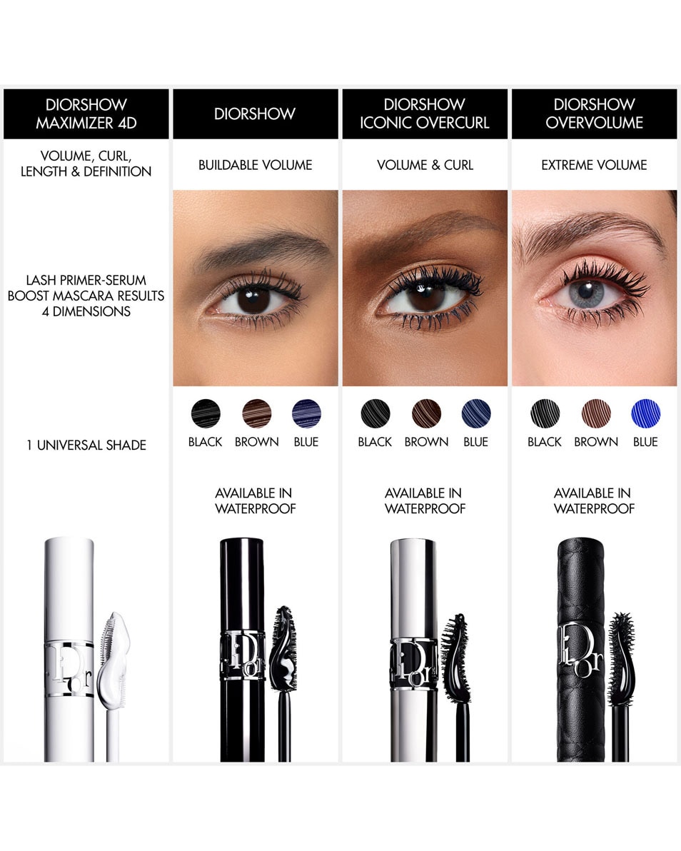DIOR Diorshow Overvolume Mascara Mascara volume extrême - tenue 24 h - définition cil-à-cil 090 Overblack 4