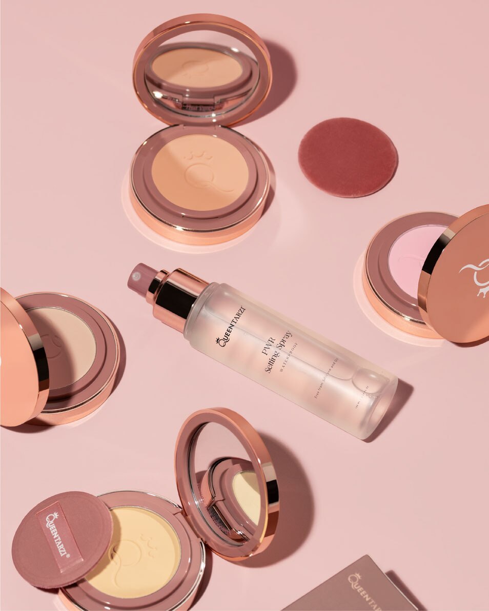 QUEEN TARZI The Dream Pressed Powder Translucent, Blurring & Brightening Pressed Powder 1_FAIR 4