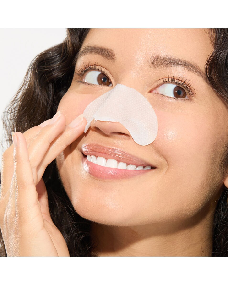 Bandes 2 en 1 de nettoyage en profondeur pour les pores nettoyant moussant et exfoliants AHA