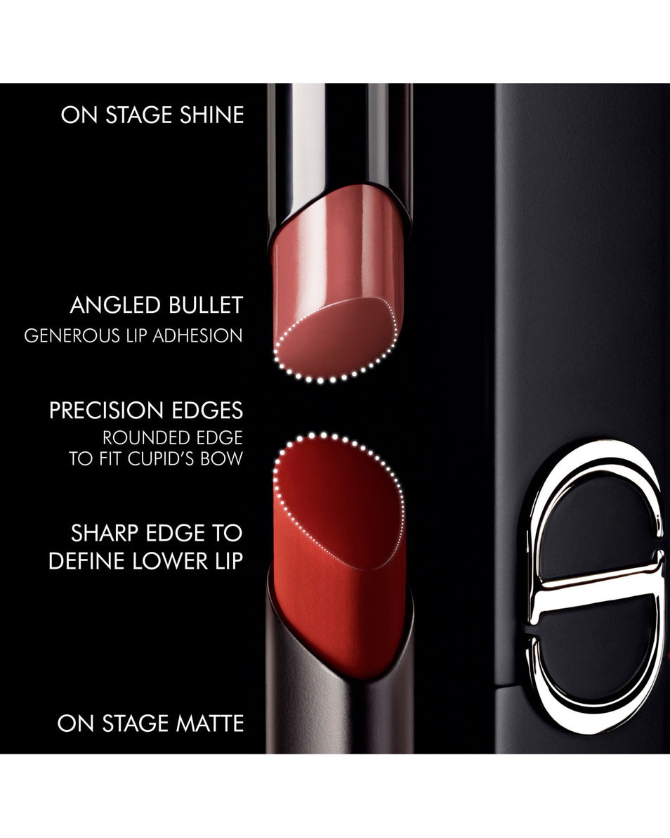 DIOR Rouge Dior On Stage - Ultra Longwear Shine Lipstick Rouge à lèvres fini brillant ultra longue tenue 120 Iconic Rose 4
