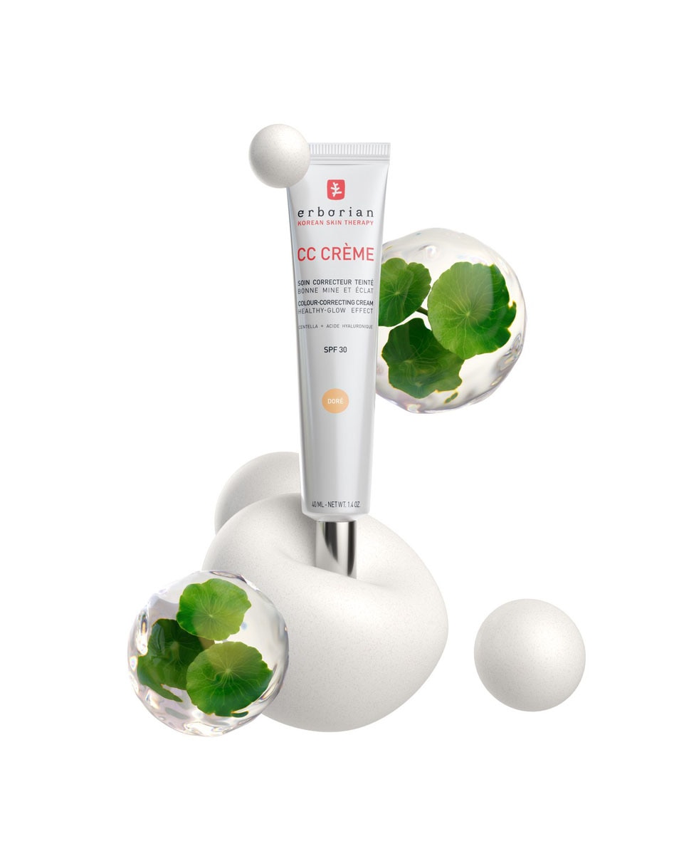 ERBORIAN CC CRÈME SOIN CORRECTEUR TEINTE - BONNE MINE ET ECLAT PORCELAIN 3