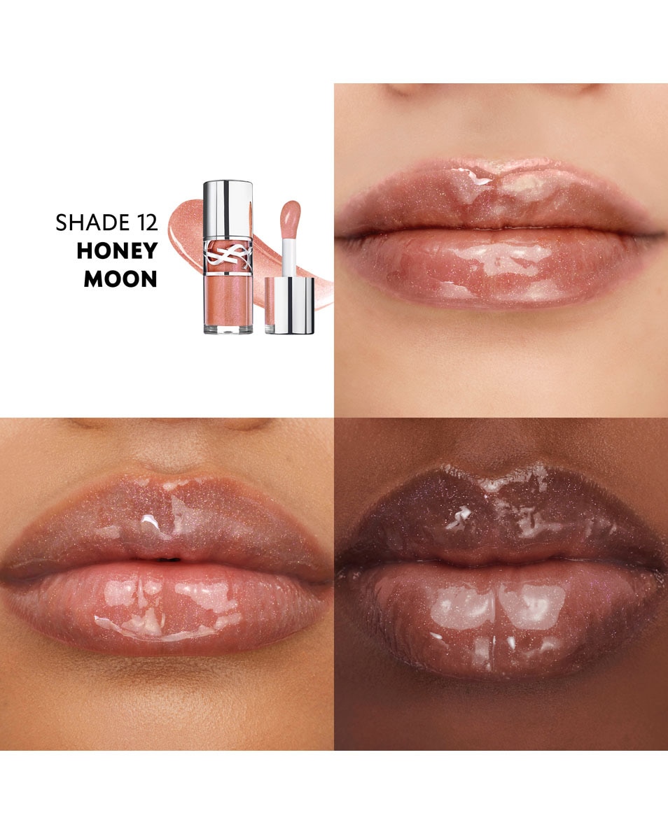 YVES SAINT LAURENT Loveshine Gloss Plumping lip oil gloss - Fini Glossy Non Collant Honey Moon 4