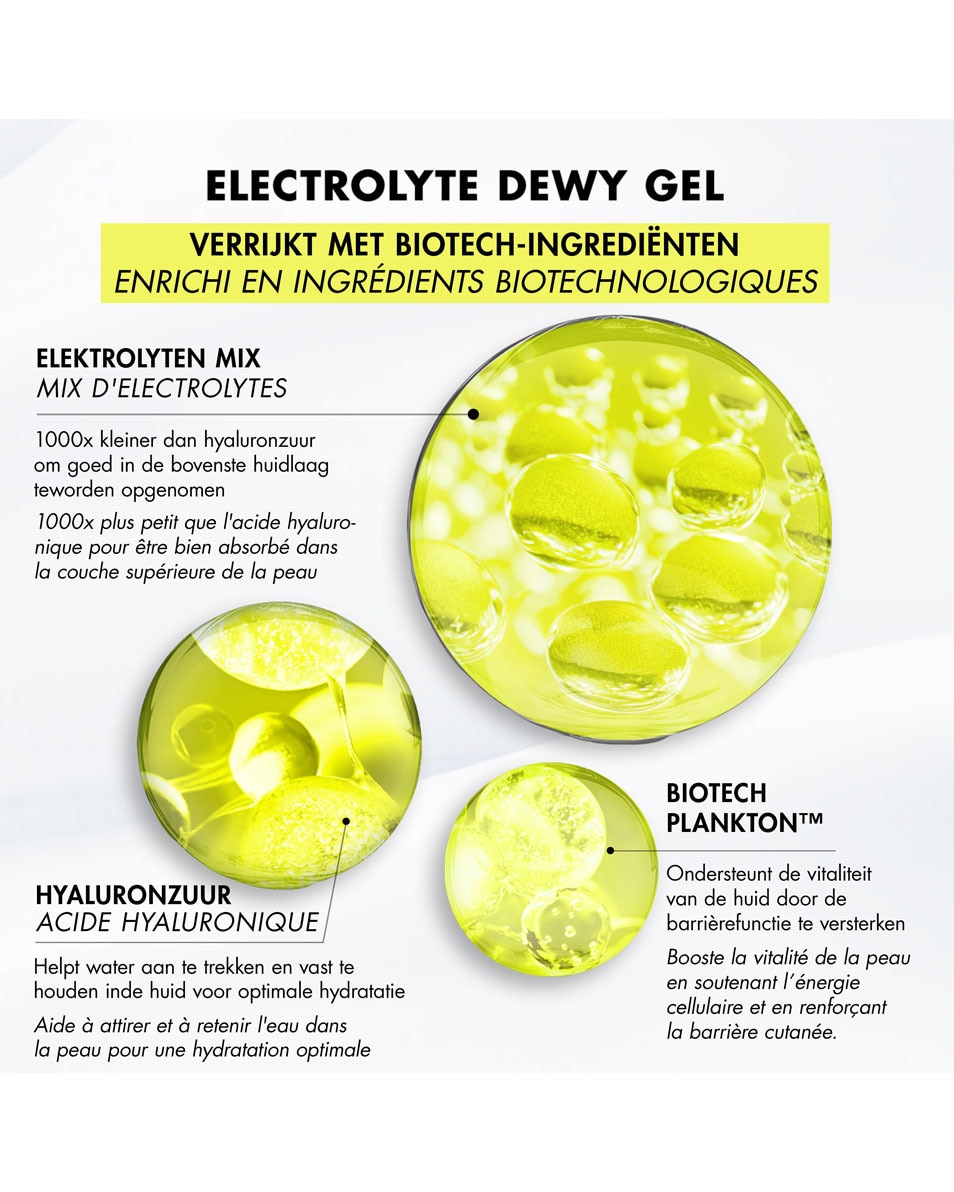 BIOTHERM Aquasource Electrolyte Dewy Gel - Hydratation longue durée et comble les ridules – Mix d'Électrolytes 100 ML 4