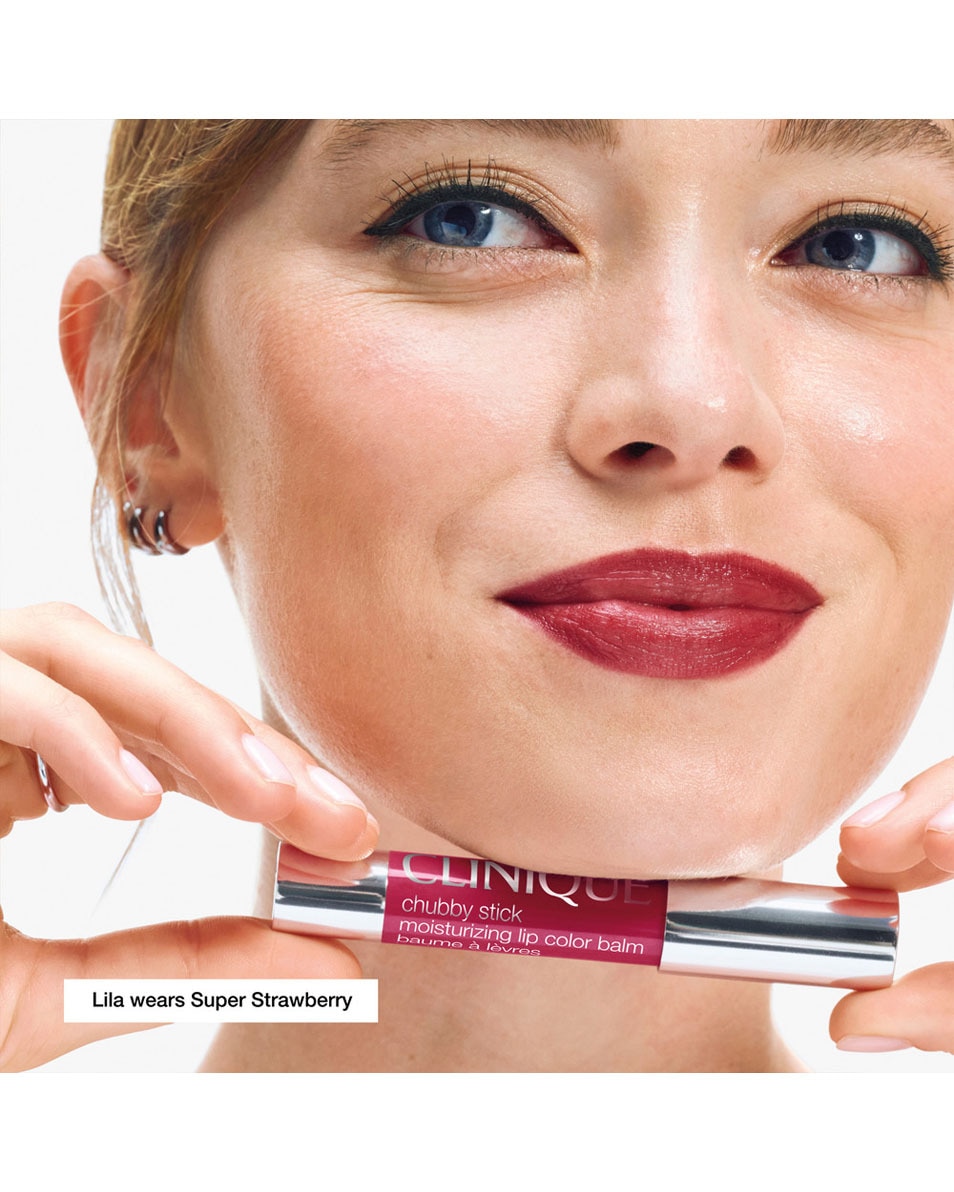 CLINIQUE Chubby Stick Baume à Lèvres Hydratant Teinté Super Strawberry 4