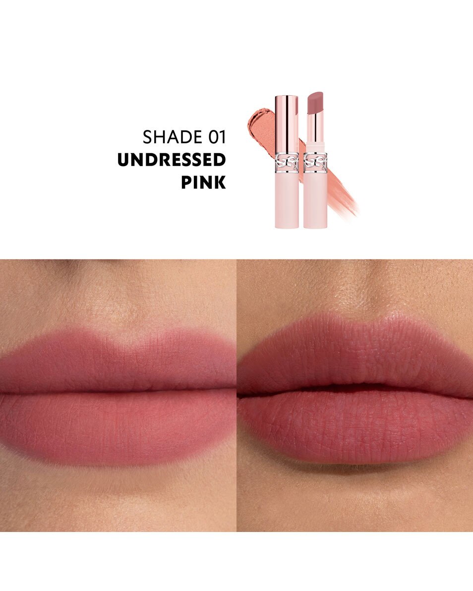 YVES SAINT LAURENT YSL LOVENUDE Lip Blusher Blush L vres Effet Floutant #01 UNDRESSED PINK 4