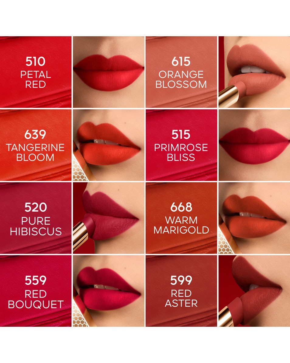 GUERLAIN Kiss Kiss Le Rouge à Lèvres Intense Au Miel 615 ORANGE BLOSSOM 4