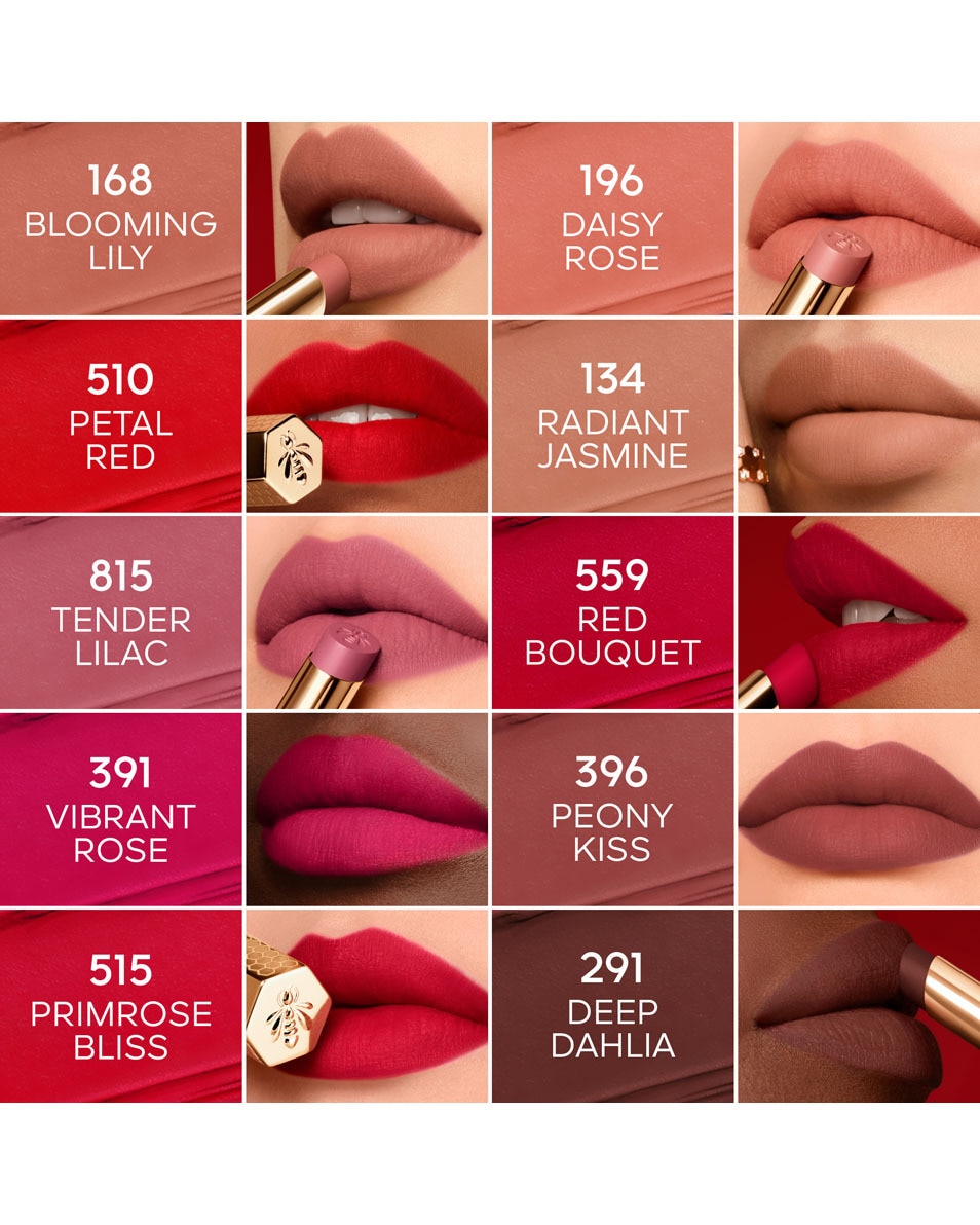 GUERLAIN Kiss Kiss Le Rouge à Lèvres Intense Au Miel 510 PETAL RED 4