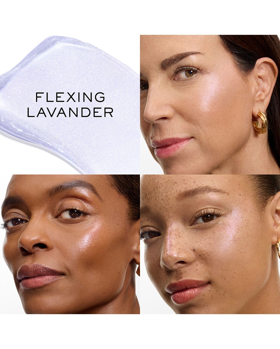 LANCÔME Teint Idôle Highlighter Ultra Wear Shape Stick Glow – effet peau de verre – tenue 24 heures 01 Flexing Lavender 4