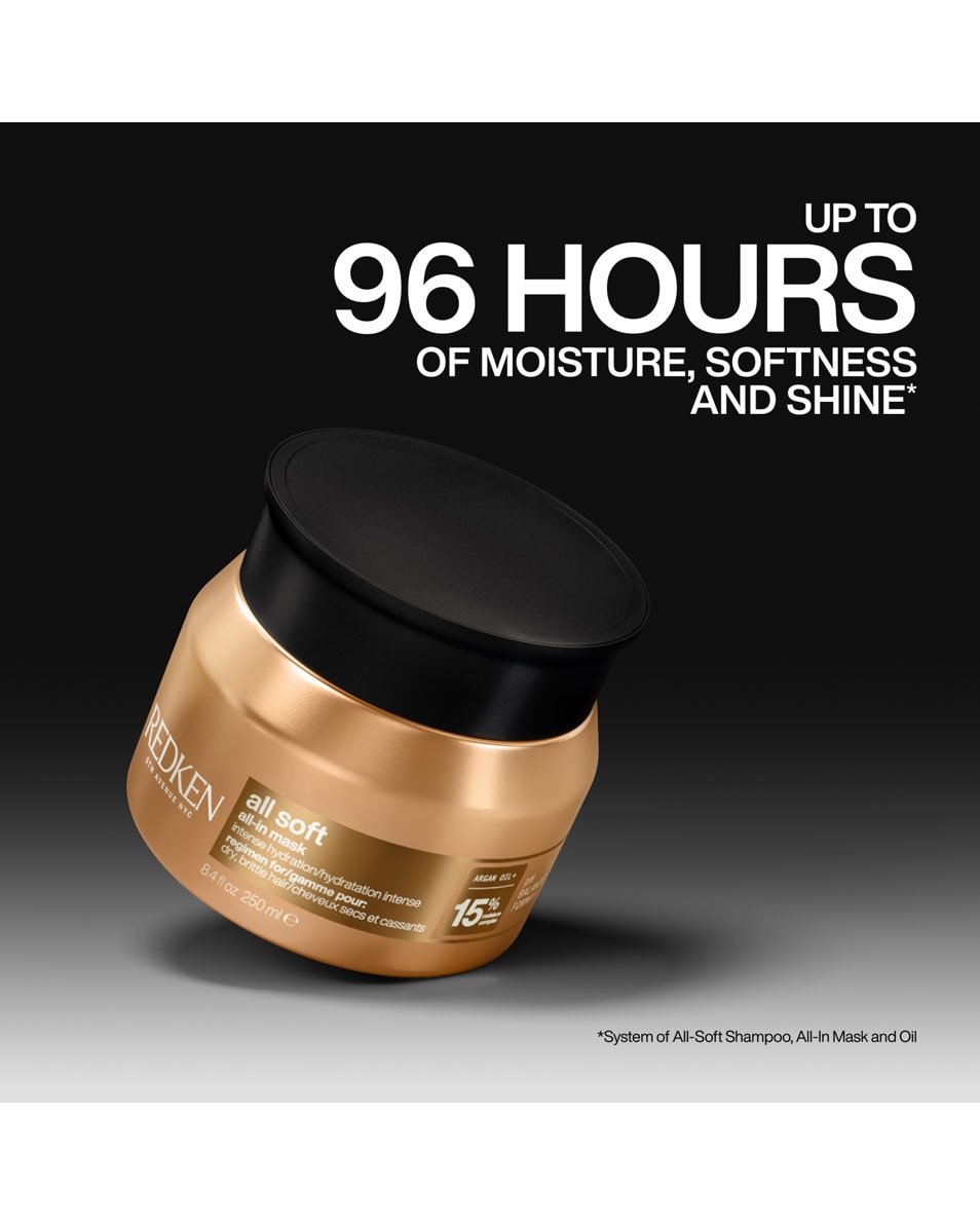 REDKEN All Soft All-in-Mask Masque pour cheveux secs et cassants 250 ML 3