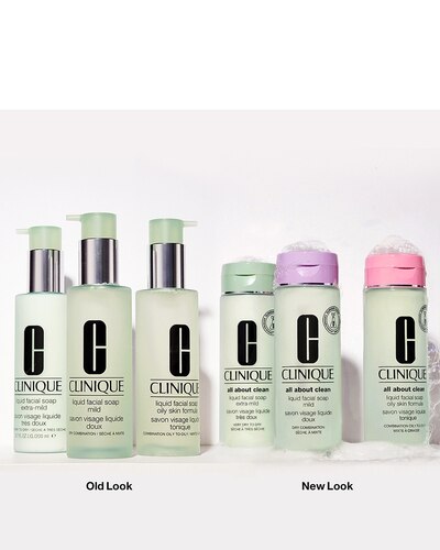 CLINIQUE ALL ABOUT CLEAN™ LIQUID FACIAL SOAP MILD - SKIN TYPE 2 NETTOYANT VISAGE - PEAU SÈCHE À MIXTE - 3-STEP SYSTEM 200 ML