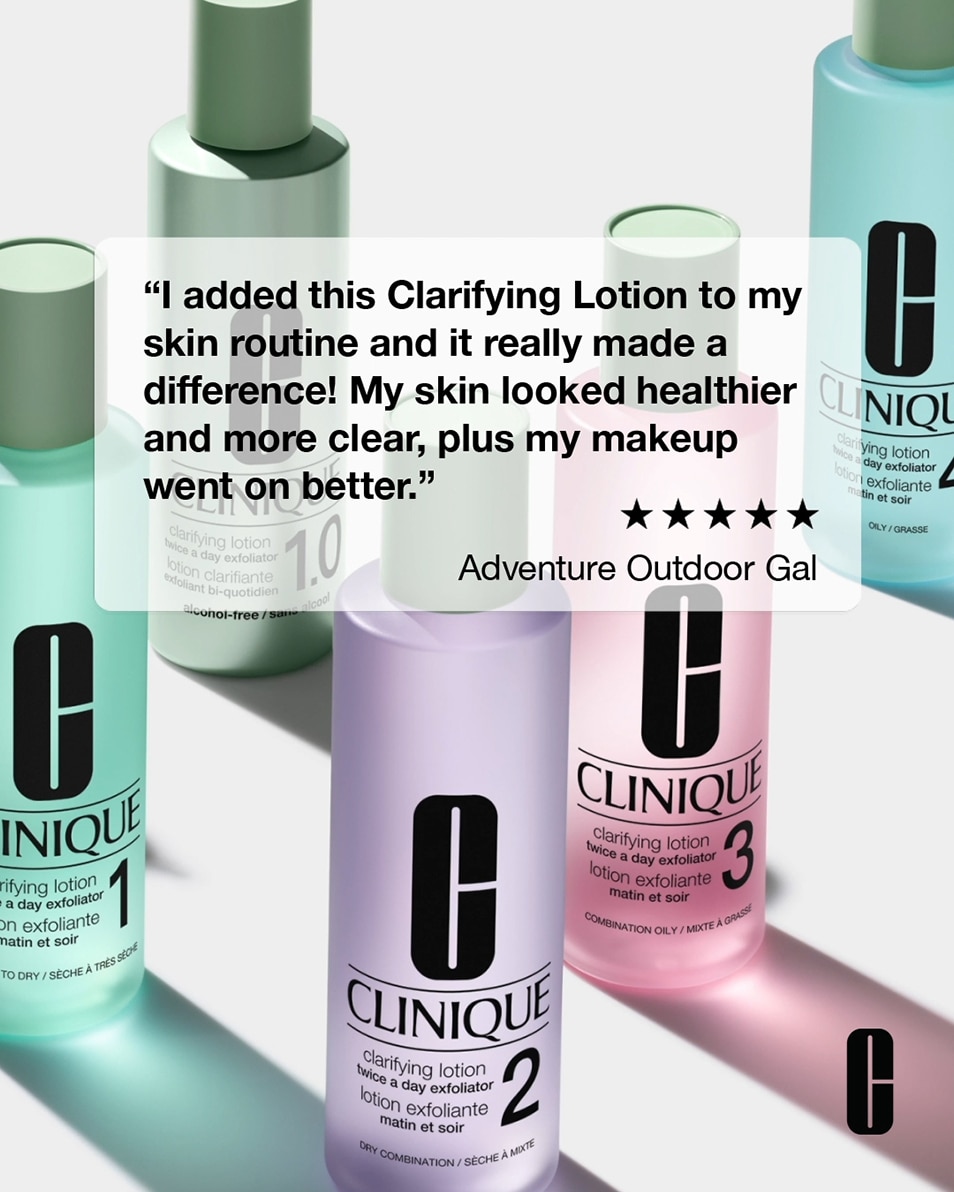 CLINIQUE CLARIFYING LOTION 3 - TWICE A DAY EXFOLIATOR LOTION EXFOLIANTE - PEAU MIXTE À GRASSE - 3-STEP SYSTEM 400 ML 4