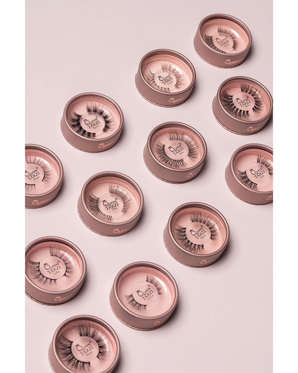 QUEEN TARZI LUXURY LASHES ROSE 1 ST 4