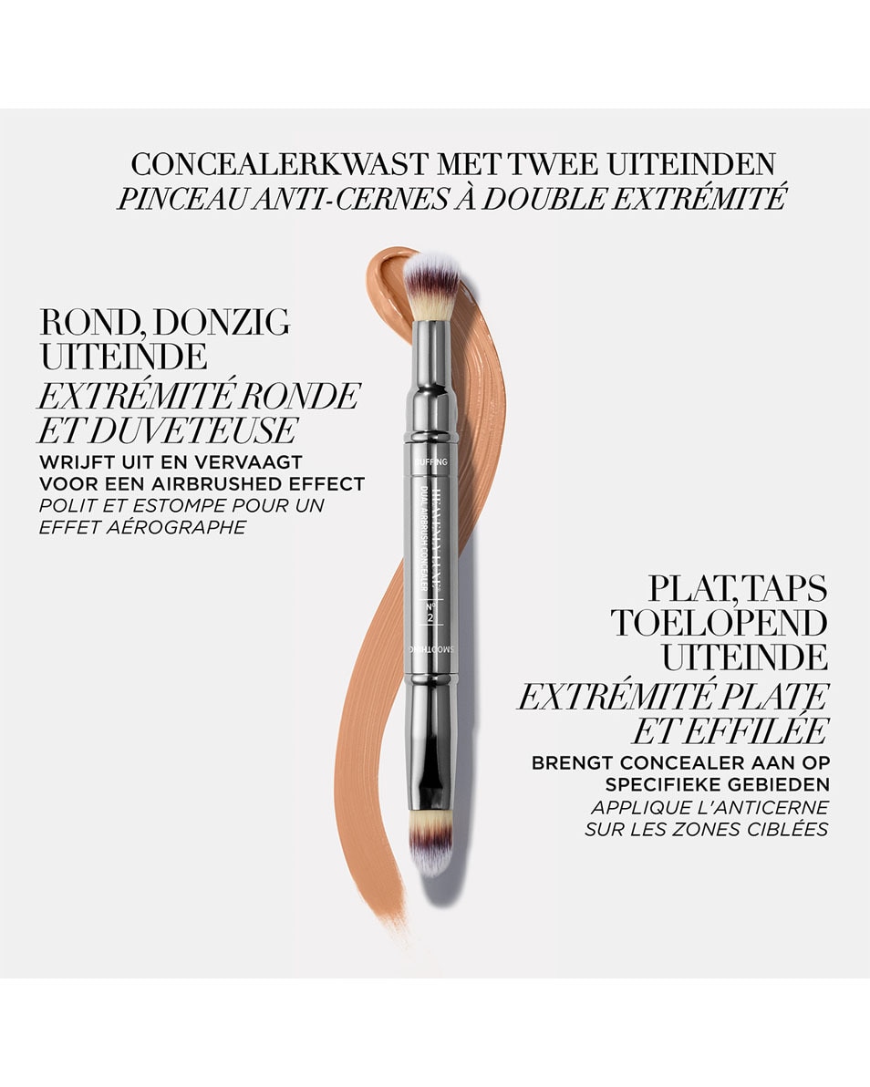 IT COSMETICS HEAVENLY LUXE™ DUAL AIRBRUSH CONCEALER BRUSH #2 PINCEAU CONCEALER 1 ST 5