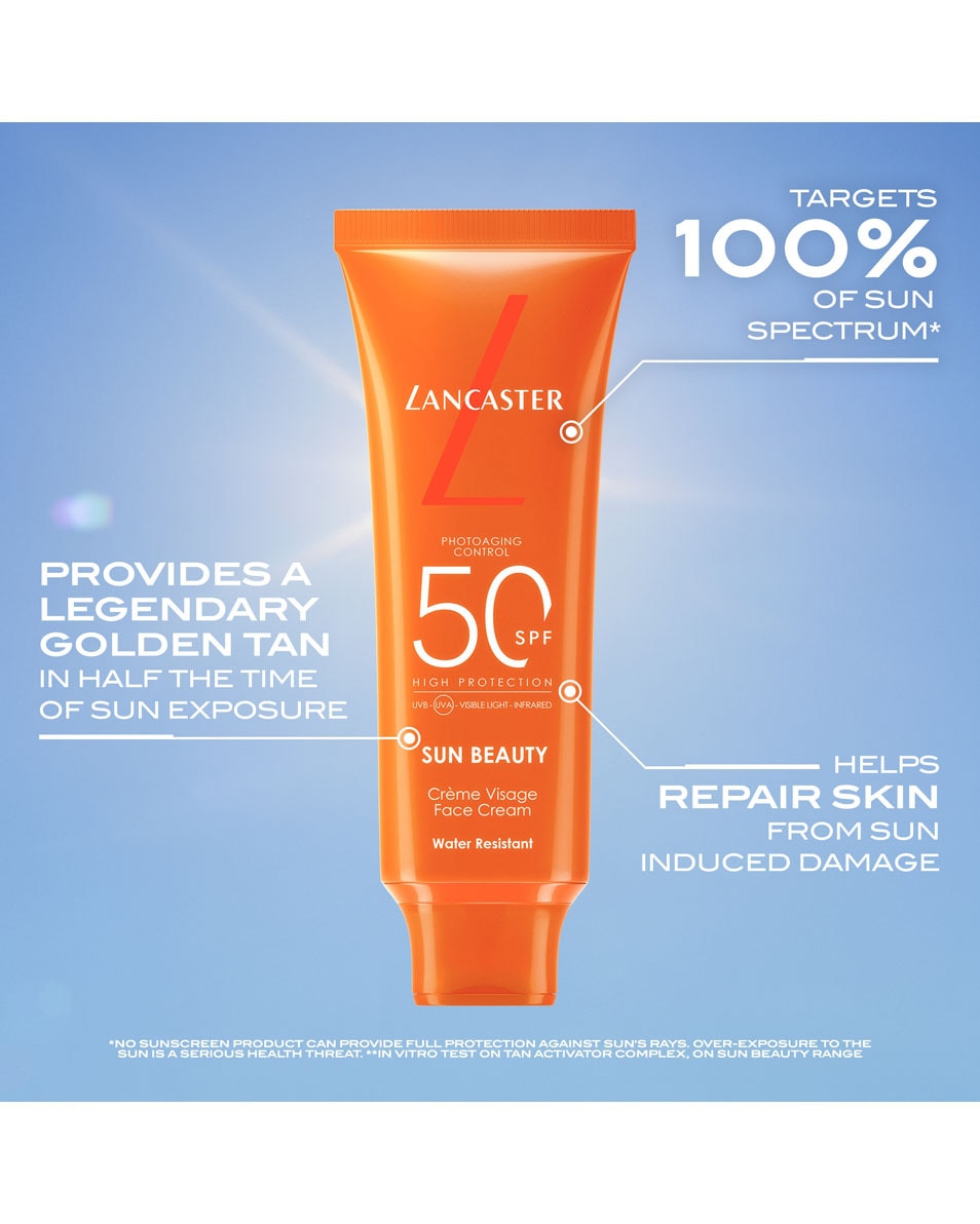 LANCASTER Sun Beauty Crème Visage SPF50 50 ML 5