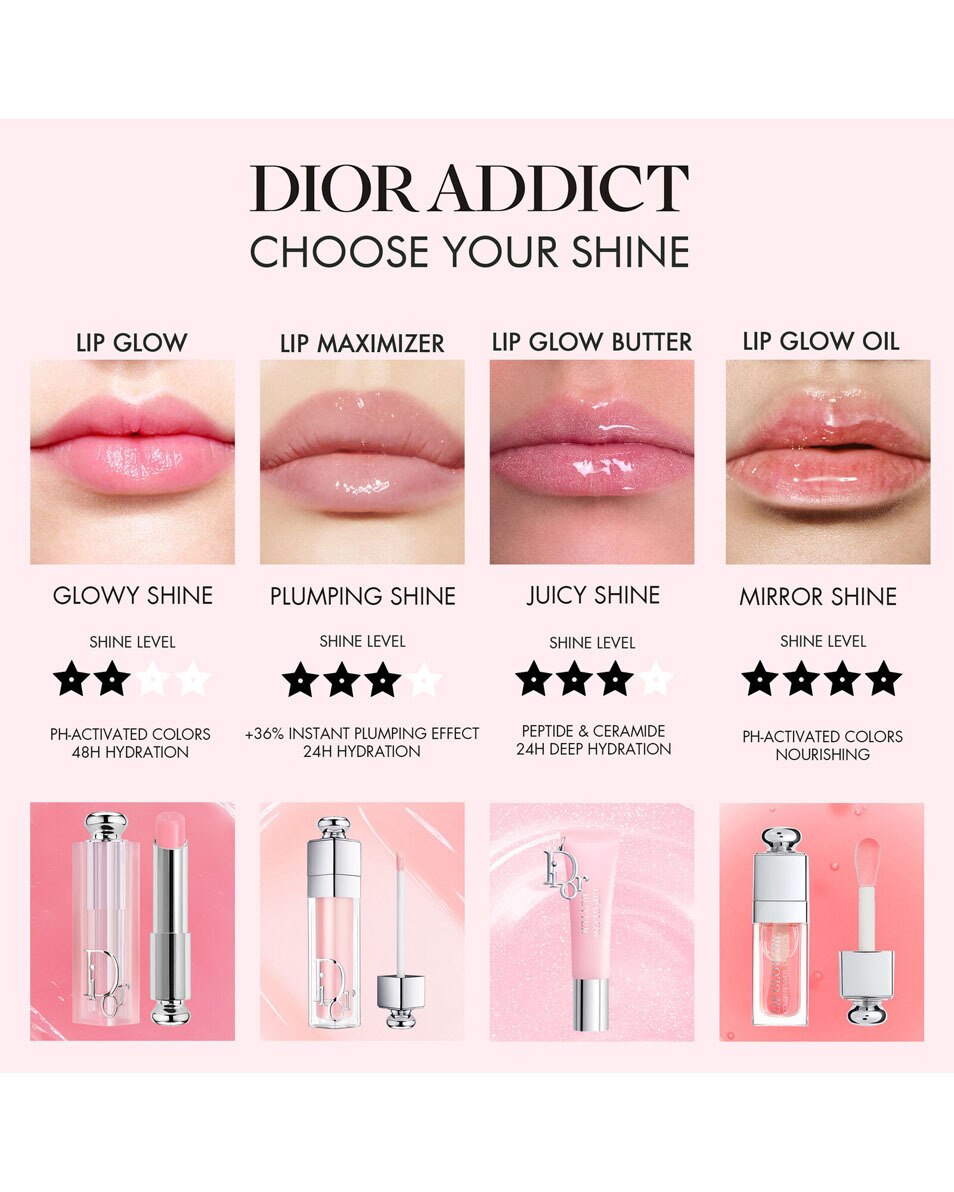 DIOR DIOR ADDICT ROUGE À LÈVRES BRILLANT 524 Diorette 5