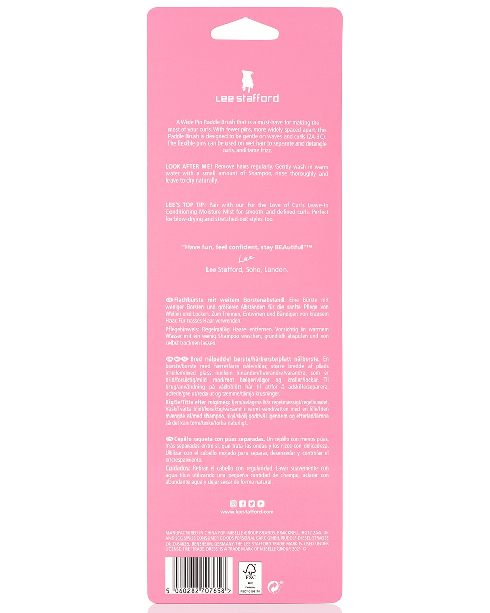 CURL WIDE PIN PADDLE BRUSH