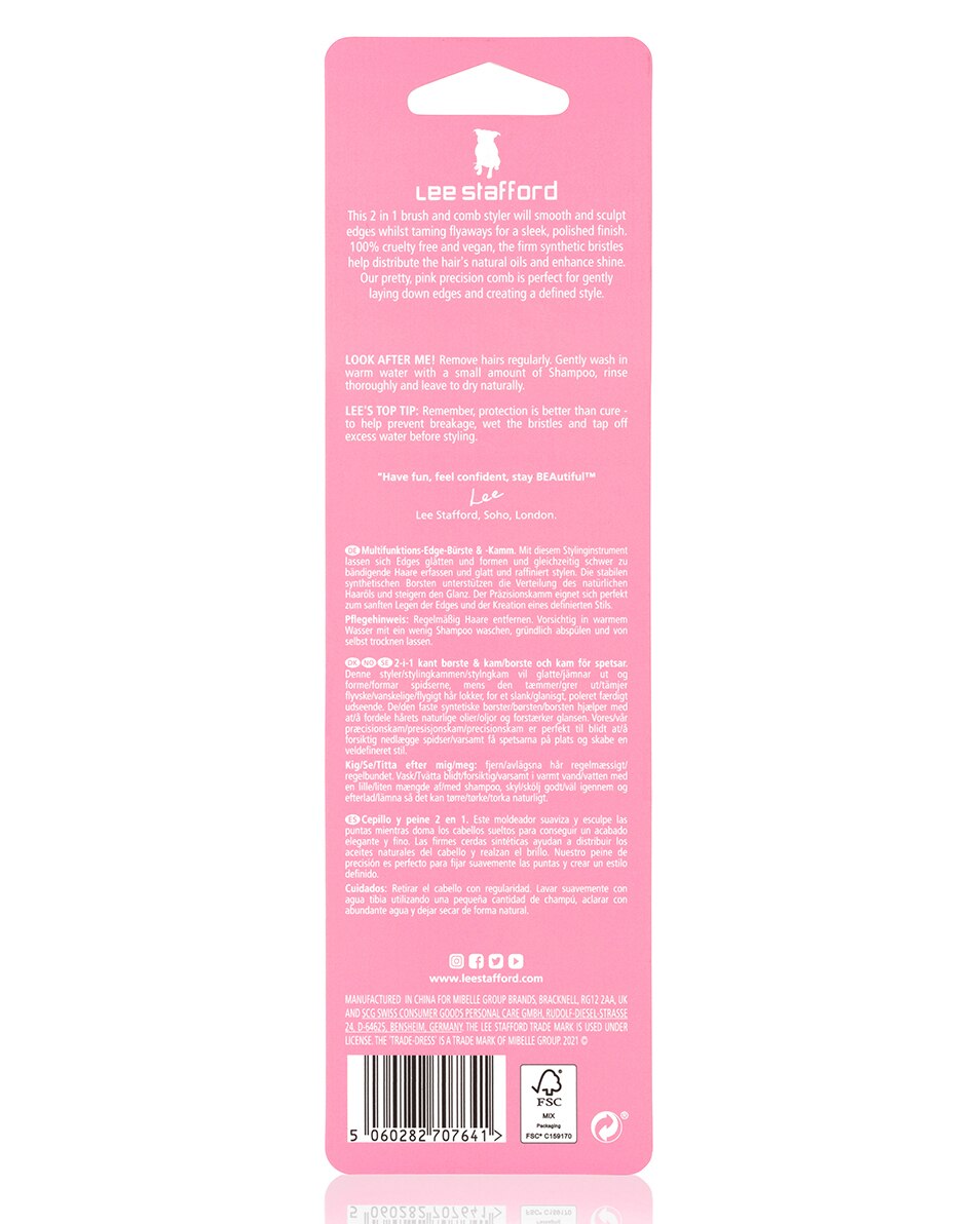 2 IN 1 EDGE BRUSH & COMB