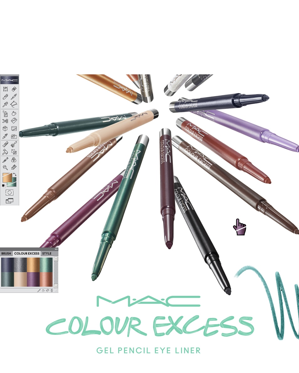 M.A.C COLOUR EXCESS GEL PENCIL EYELINER CRAYON YEUX WATERPROOF- LONGUE TENUE DE 24H Isn't It Iron-ic? 5