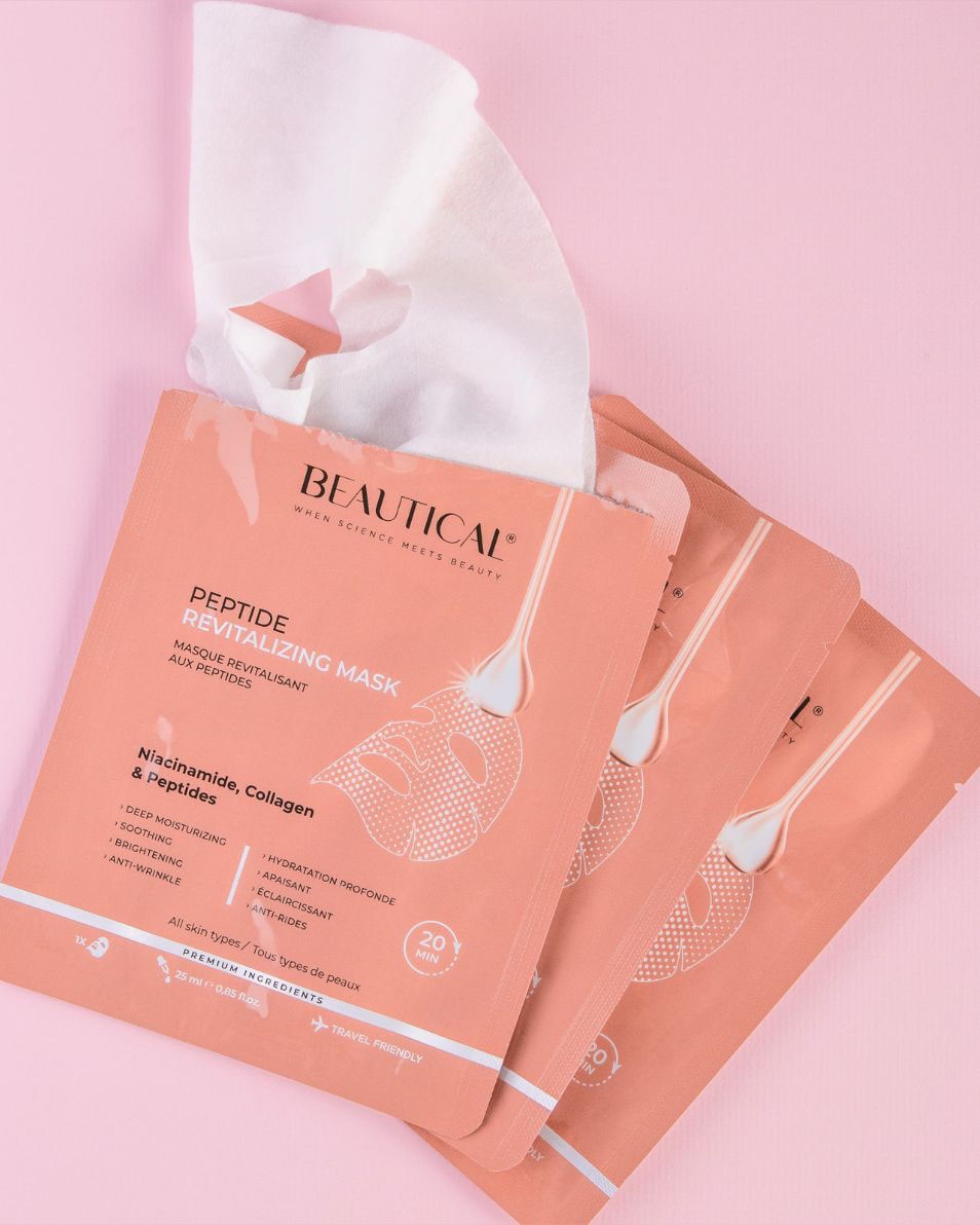 BEAUTICAL PEPTIDE REVITALIZING MASK MASQUE REVITALISANT AUX PEPTIDES 1 ST 5