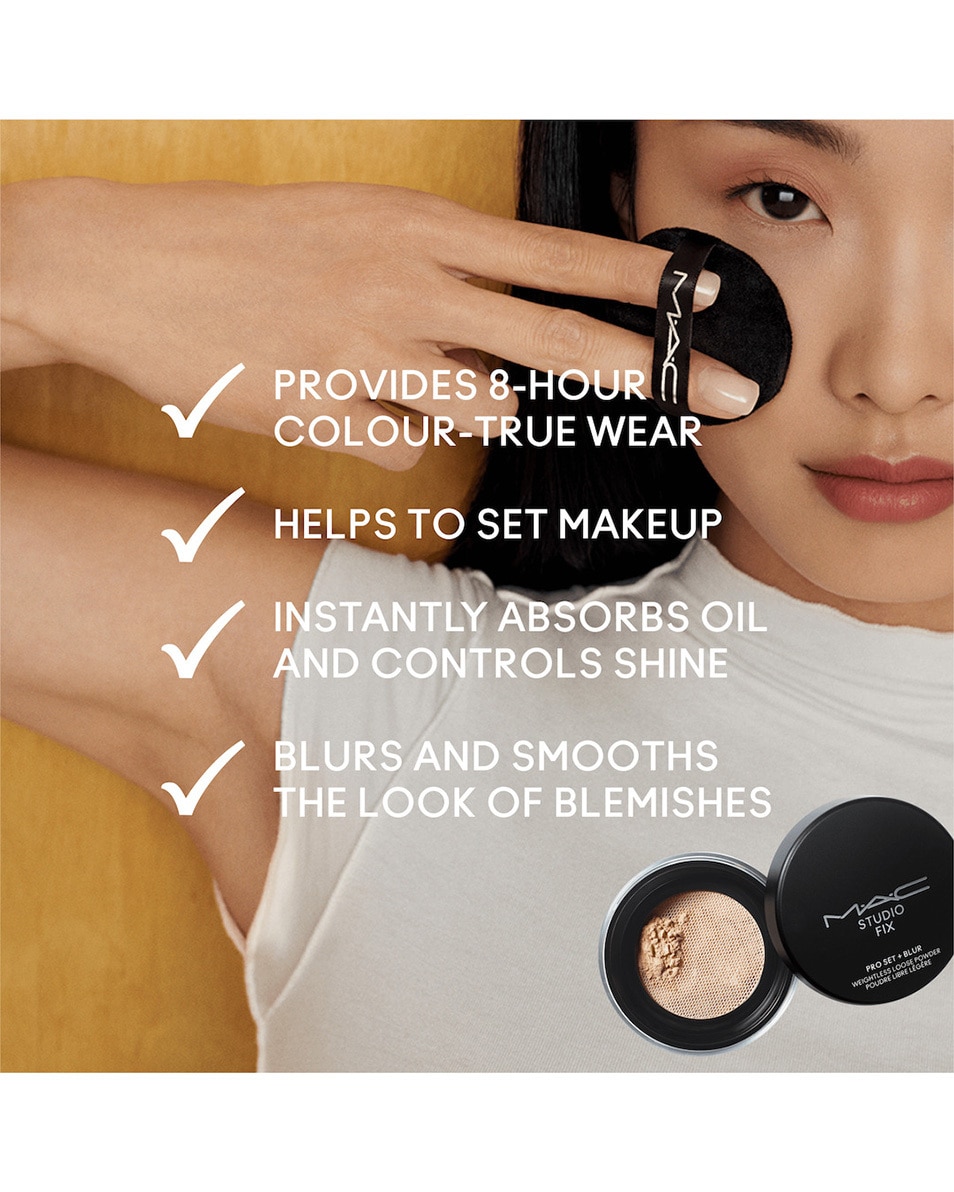 M.A.C STUDIO FIX PRO SET + BLUR WEIGHTLESS LOOSE POWDER POUDRE FIXANTE - FINI MAT Medium 5