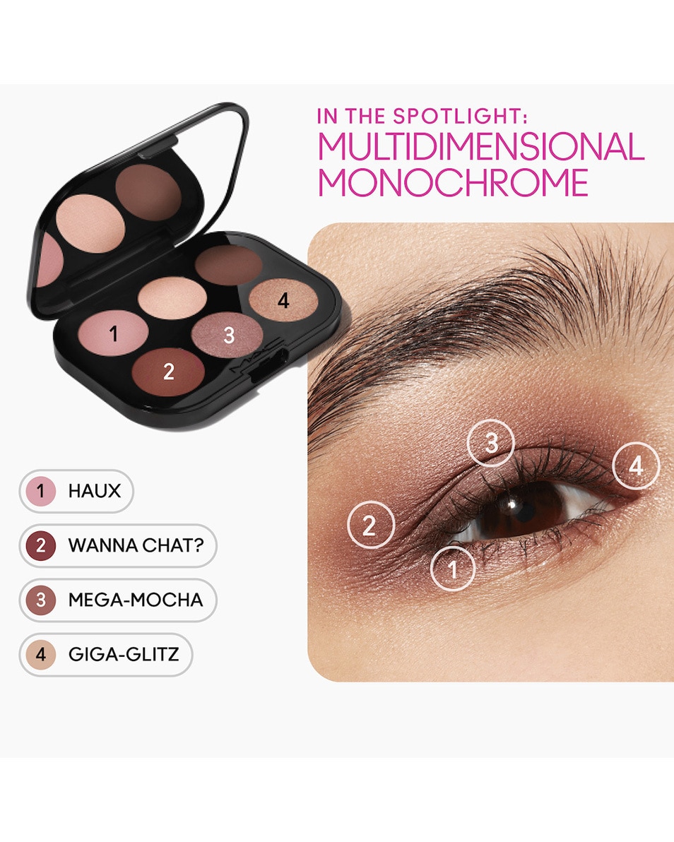 M.A.C CONNECT IN COLOUR EYE SHADOW PALETTE PALETTE FARDS À PAUPIÈRES – FINIS DIFFÉRENTS 5