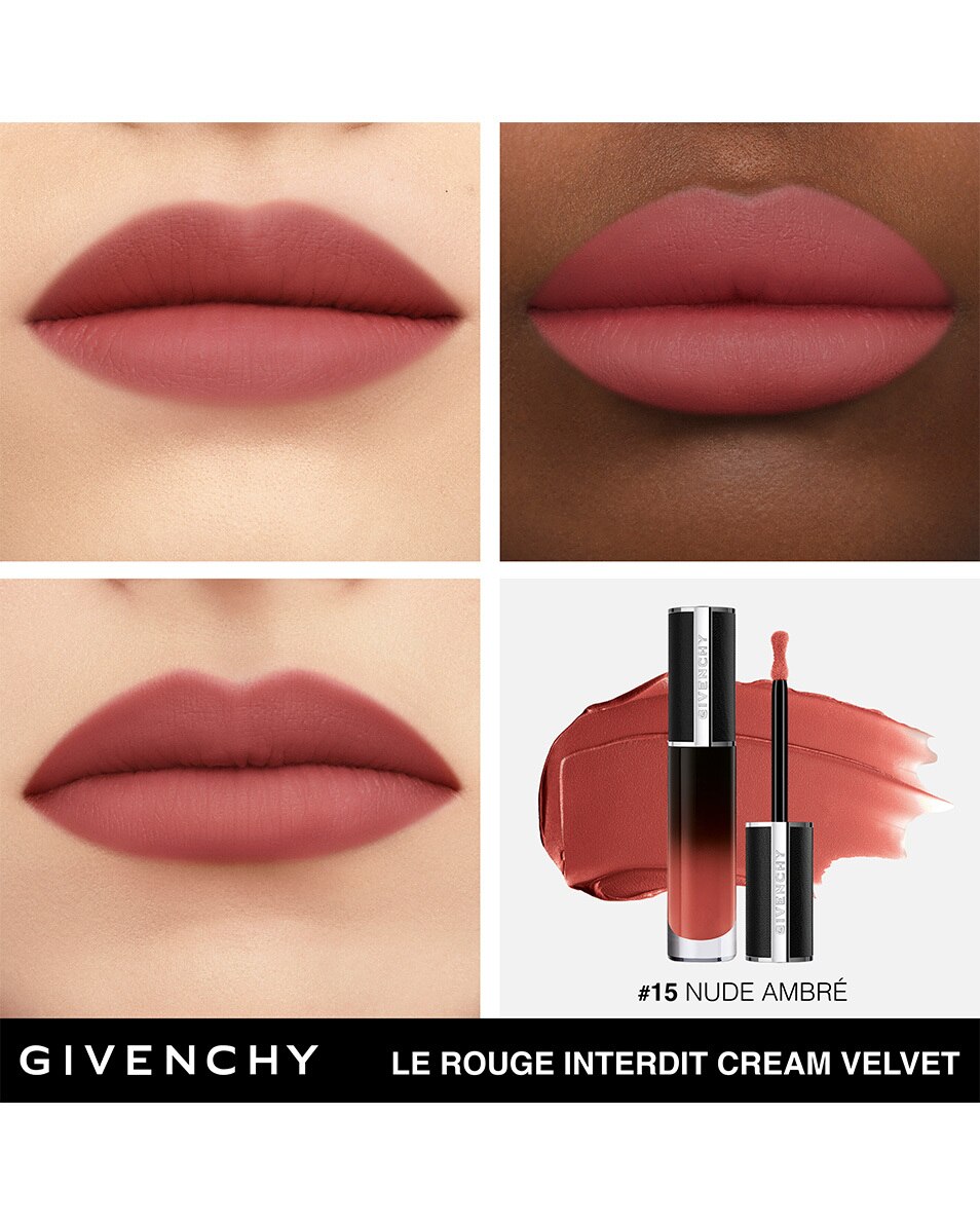 GIVENCHY COSMETICS LE ROUGE INTERDIT CREAM VELVET MATITÉ CRÉMEUSE - COULEUR LONGUE DURÉE Nude Ambré 5