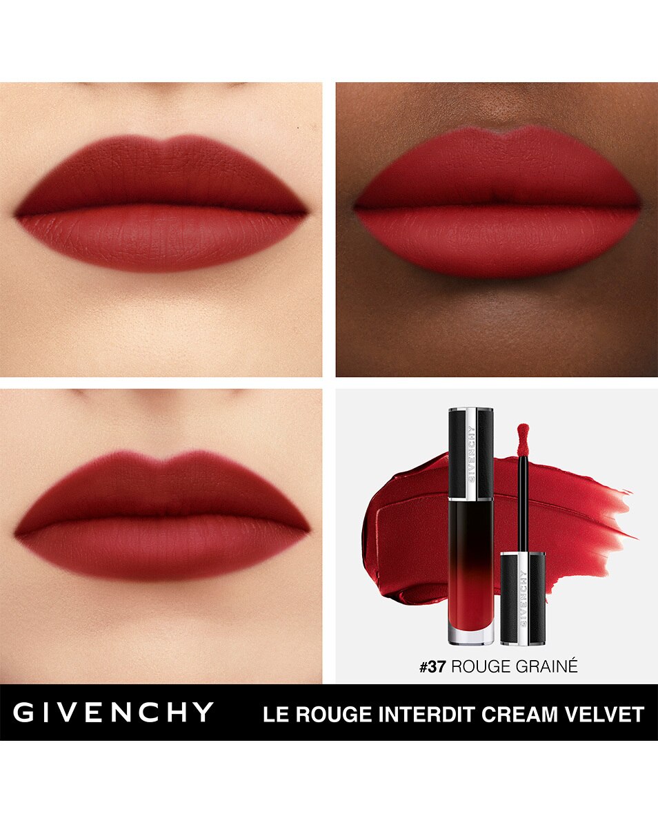 GIVENCHY COSMETICS LE ROUGE INTERDIT CREAM VELVET MATITÉ CRÉMEUSE - COULEUR LONGUE DURÉE Rouge Grainé 5