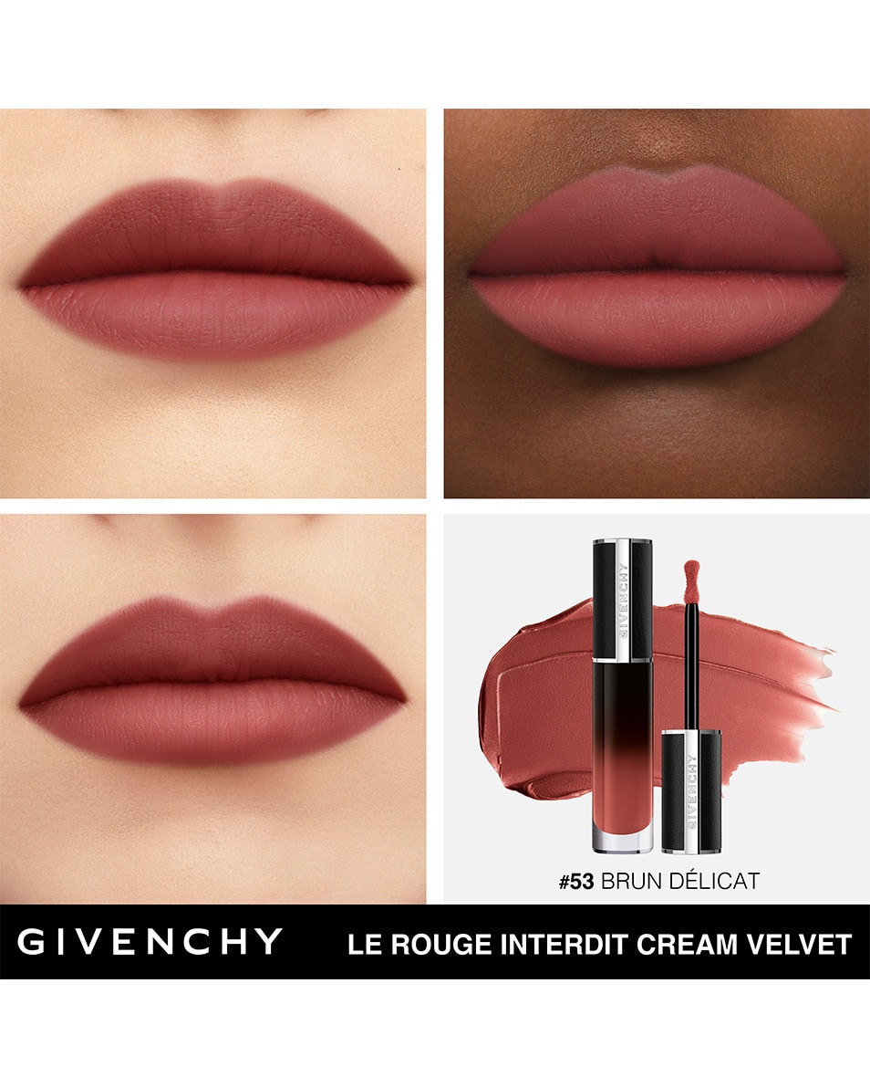GIVENCHY COSMETICS LE ROUGE INTERDIT CREAM VELVET MATITÉ CRÉMEUSE - COULEUR LONGUE DURÉE Brun Délicat 5