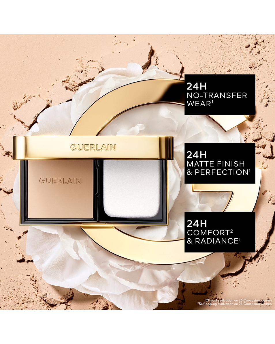 GUERLAIN PARURE GOLD SKIN CONTROL FOND DE TEINT COMPACT HAUTE PERFECTION & MATITÉ - RECHARGE 2N NEUTRAL/NEUTRE 5