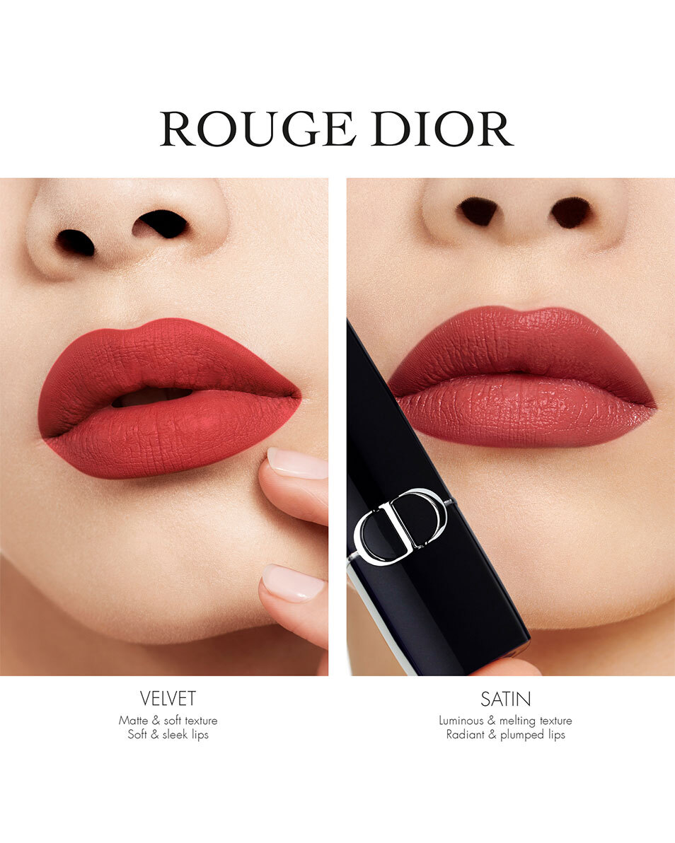 DIOR Rouge Dior Rouge à lèvres - confort et longue tenue VELVET - 772 CLASSIC ROSEWOOD 5