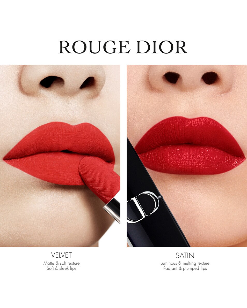 DIOR Rouge Dior Rouge à lèvres - confort et longue tenue VELVET - 760 FAVORITE 5