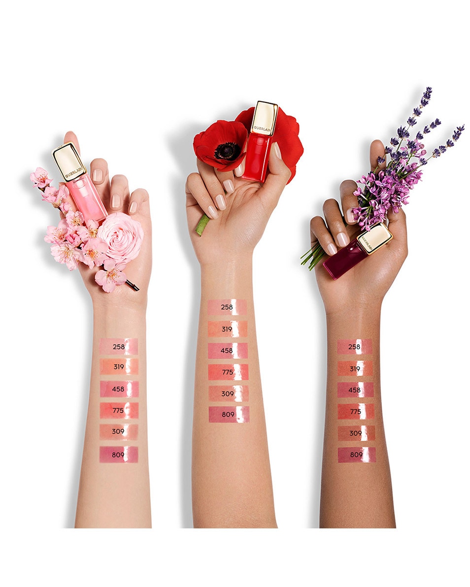 GUERLAIN KISSKISS BEE GLOW OIL HUILE À LÈVRES TEINTÉE AU MIEL 258 ROSE GLOW 5