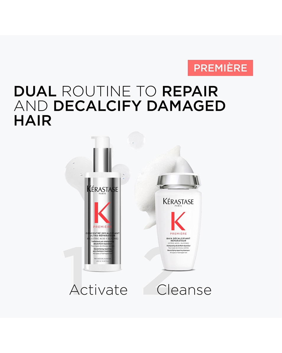 KÉRASTASE Première Bain Décalcifiant Réparateur Shampooing réparateur pour cheveux abîmés 250 ML 5