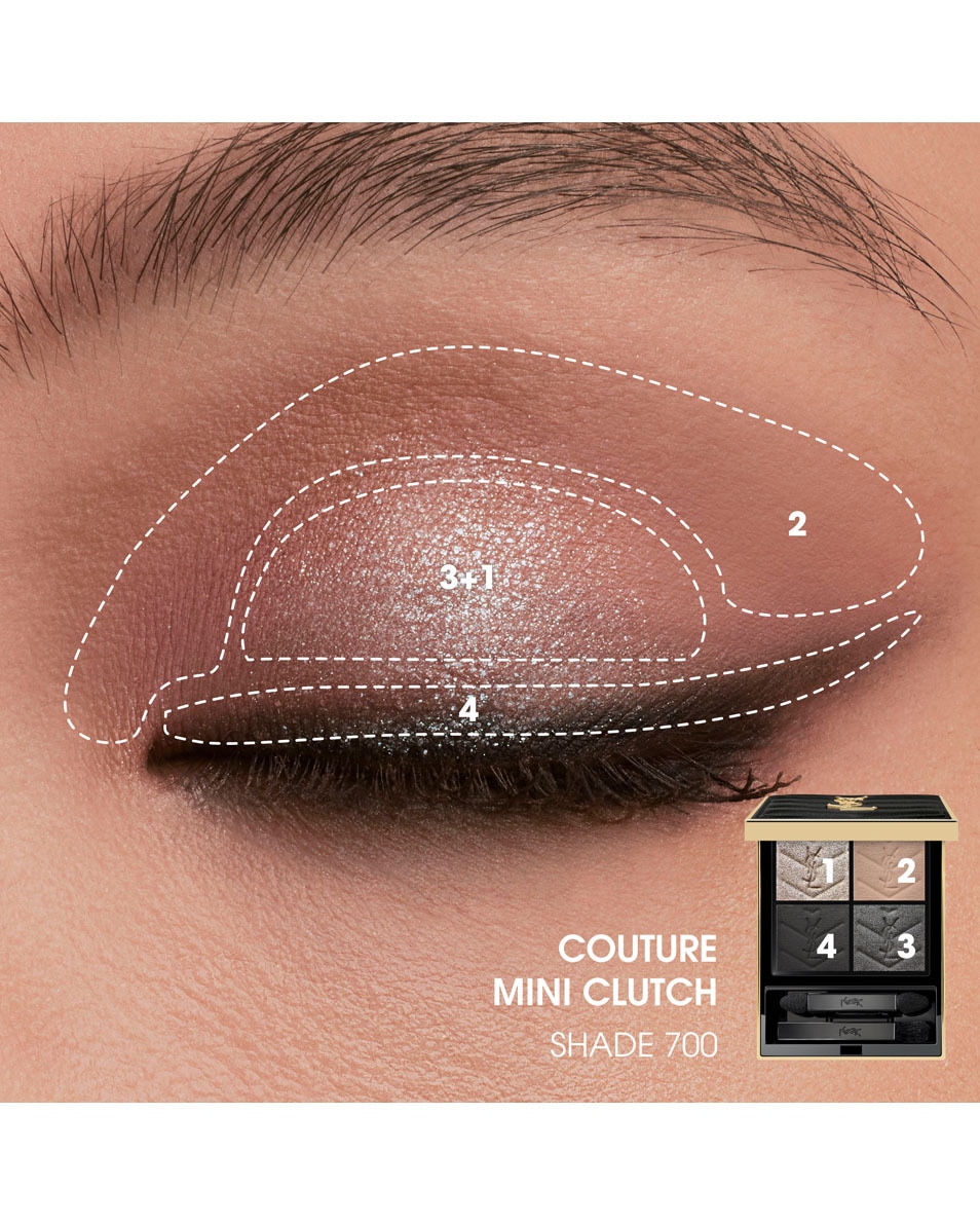 YVES SAINT LAURENT Couture Mini Clutch Palette De Fards Paupi res Over Noir 5