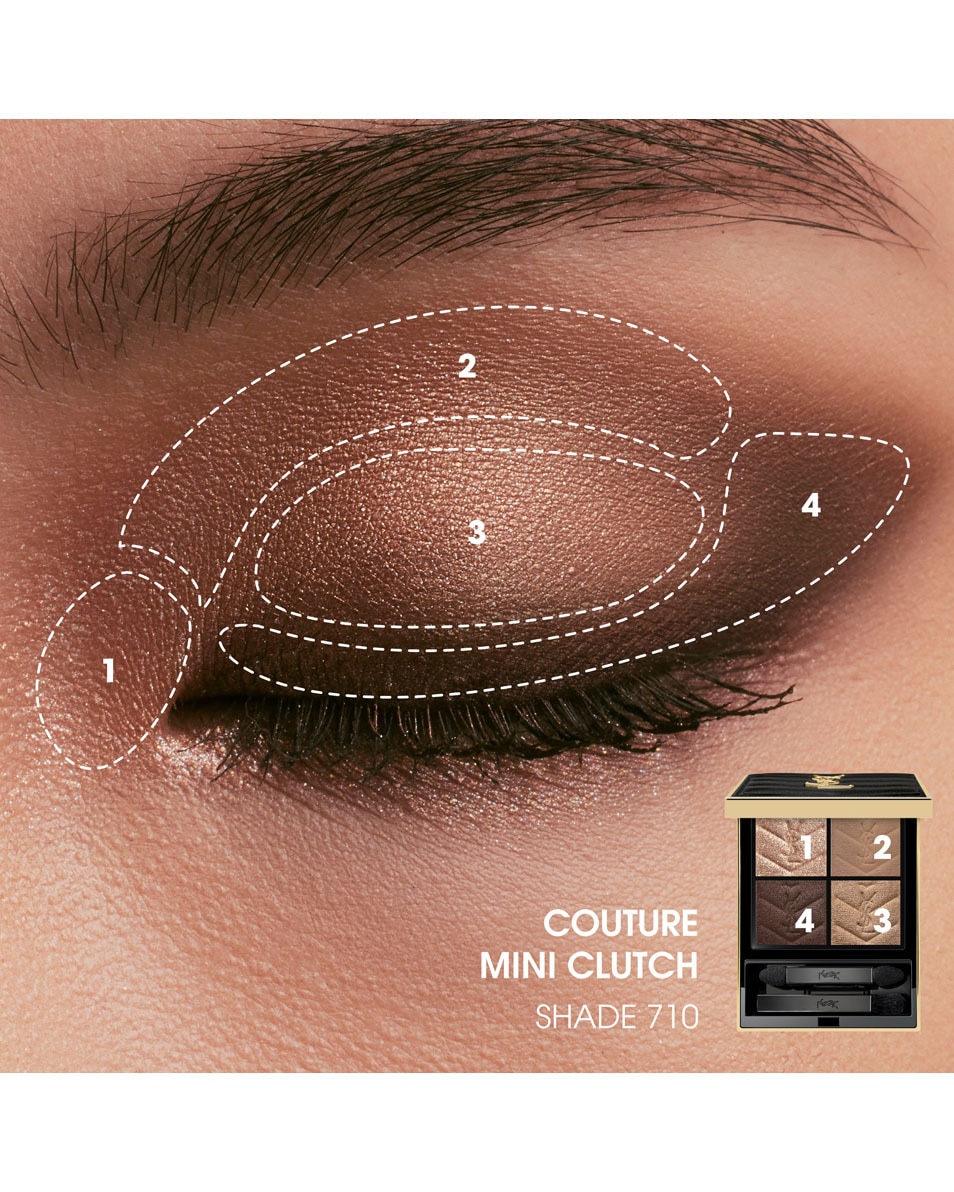 YVES SAINT LAURENT Couture Mini Clutch Palette De Fards Paupi res Over Brun 5