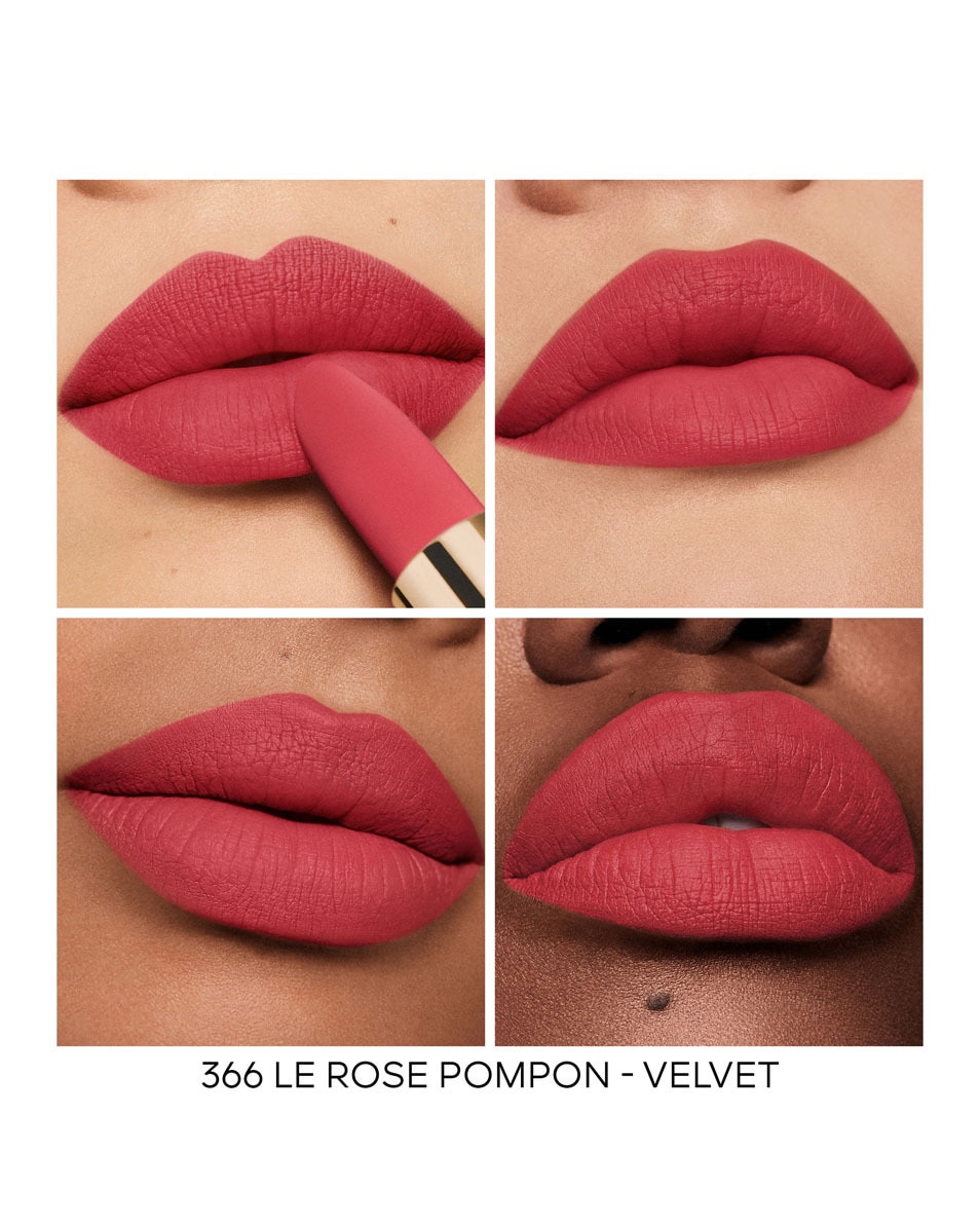GUERLAIN Rouge G La recharge - Le rouge à lèvres soin personnalisable 366 LE ROSE POMPON – VELVET 5