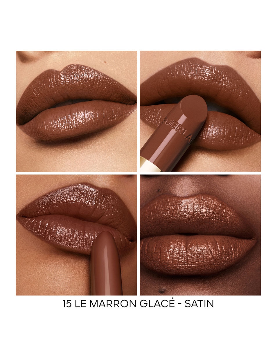 GUERLAIN Rouge G La recharge - Le rouge à lèvres soin personnalisable 15 LE MARRON GLACÉ - SATIN 5